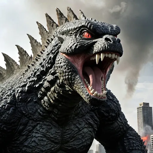 Prompt: Godzilla angry