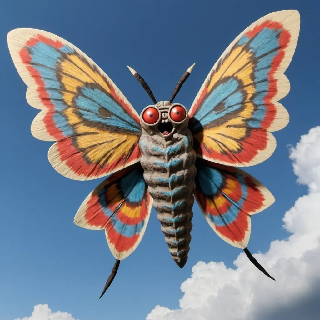 Prompt: Mothra apper