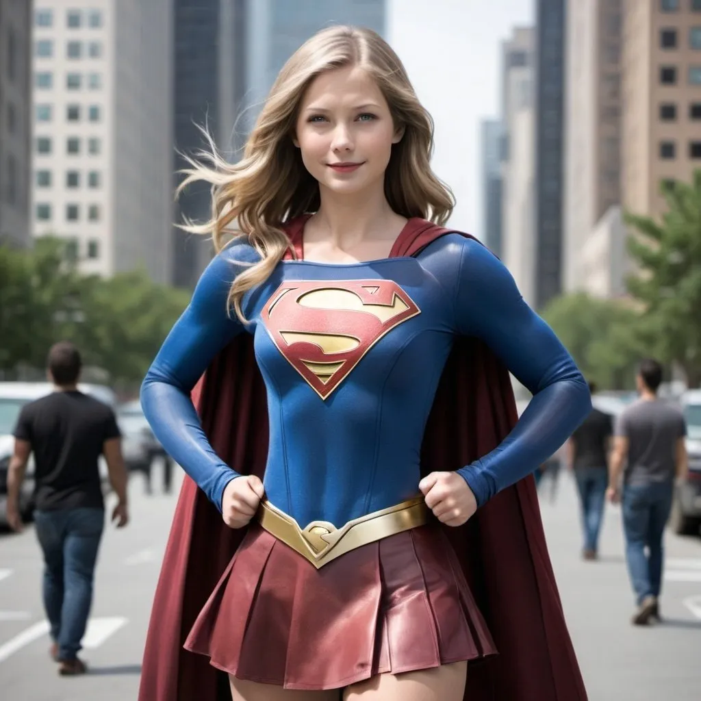 Prompt: A supergirl apper