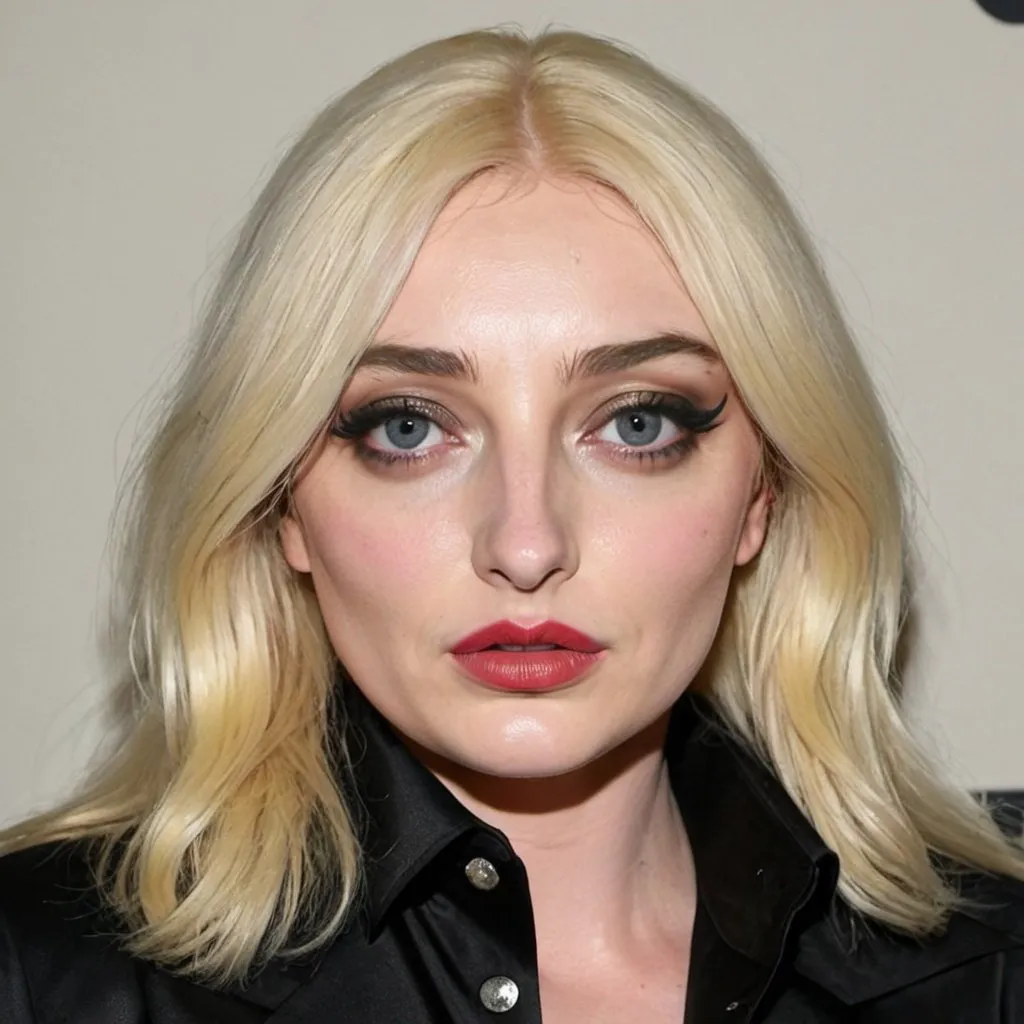 Prompt: Sophie Turner dressed as Debbie Harry