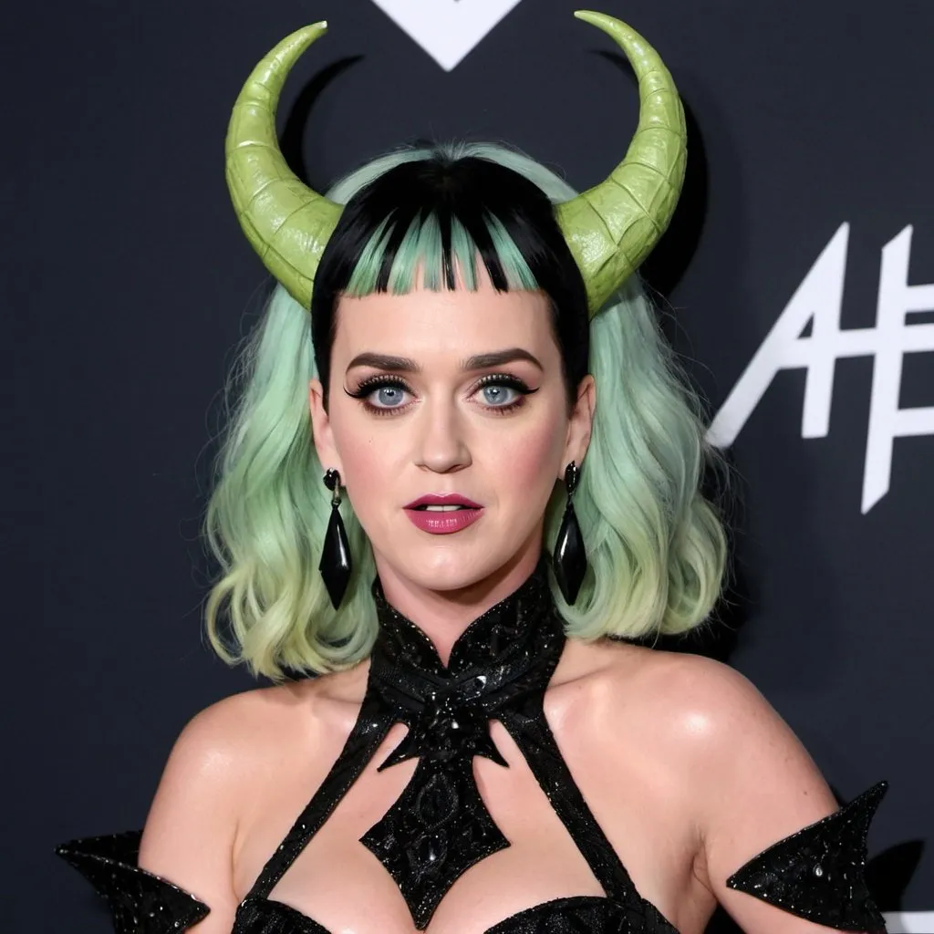 Prompt: Katy Perry as a goblin queen