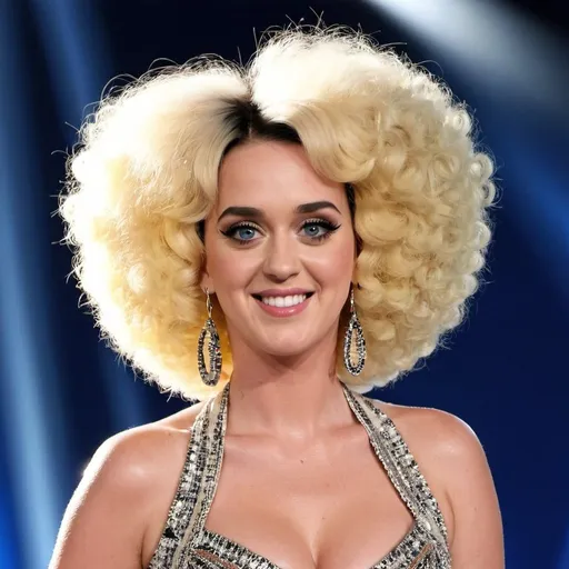 Prompt: katy perry with a afro hairstyle