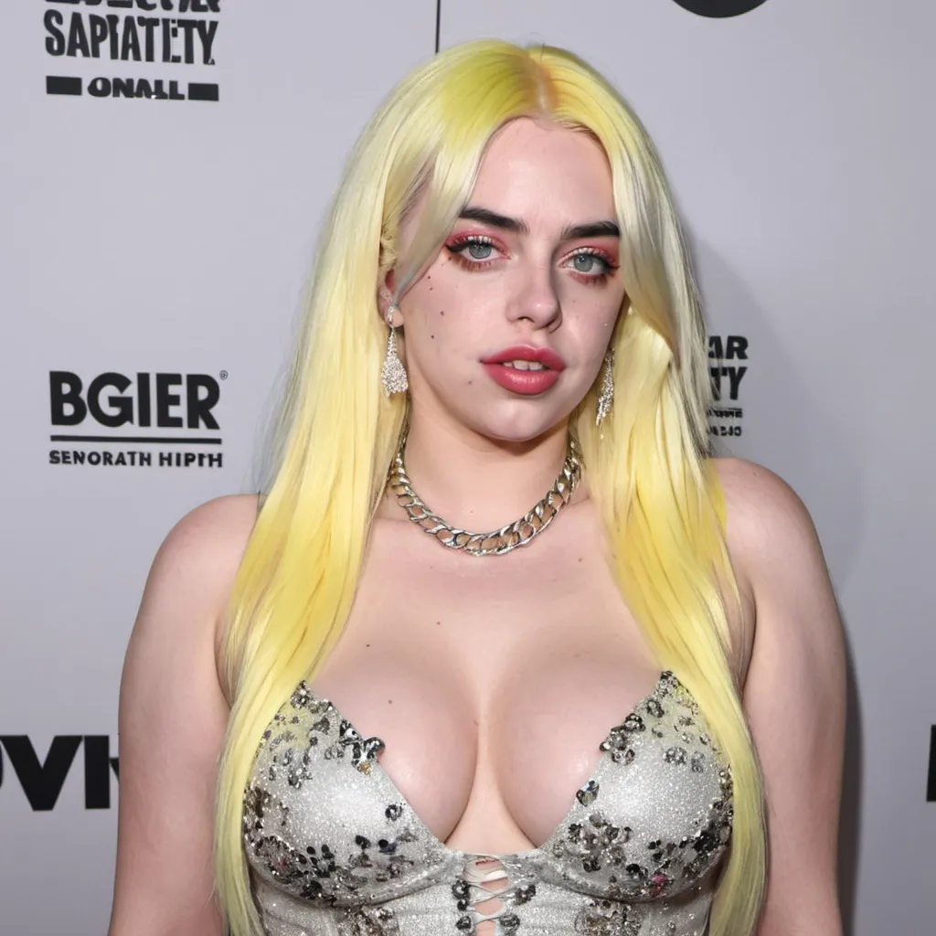 Prompt: billie eilish dressed as anna nicole smith