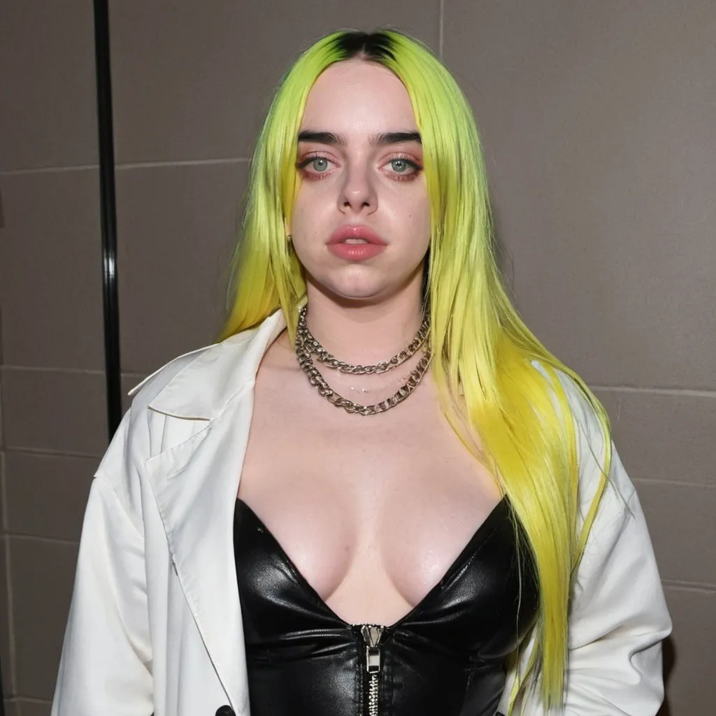 Prompt: billie eilish dressed as a hooker