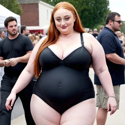 Prompt: Sophie Turner dressed as bbw chubby slut Woman