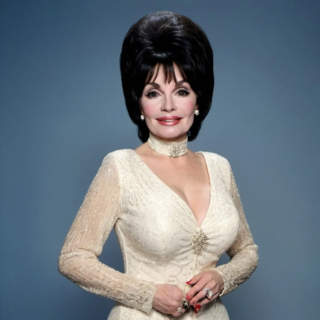 Prompt: dolly parton dressed as Mireille Mathieu