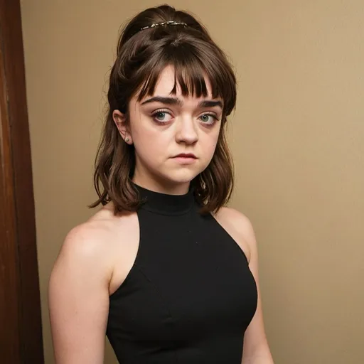 Prompt: Maisie Williams dressed as Brigitte Bardot