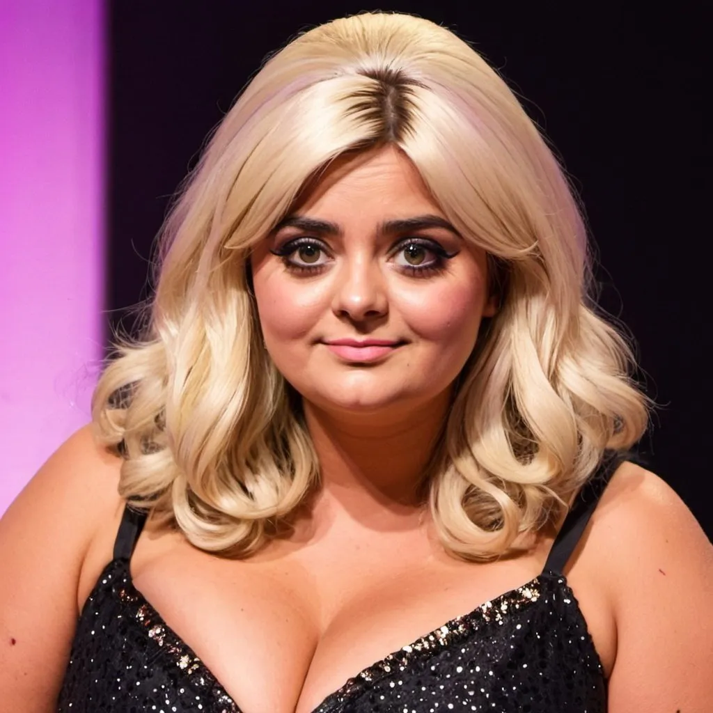 Prompt: Jenna Coleman dressed as Gemma Collins