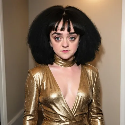 Prompt: Maisie Williams dressed as Diana Ross