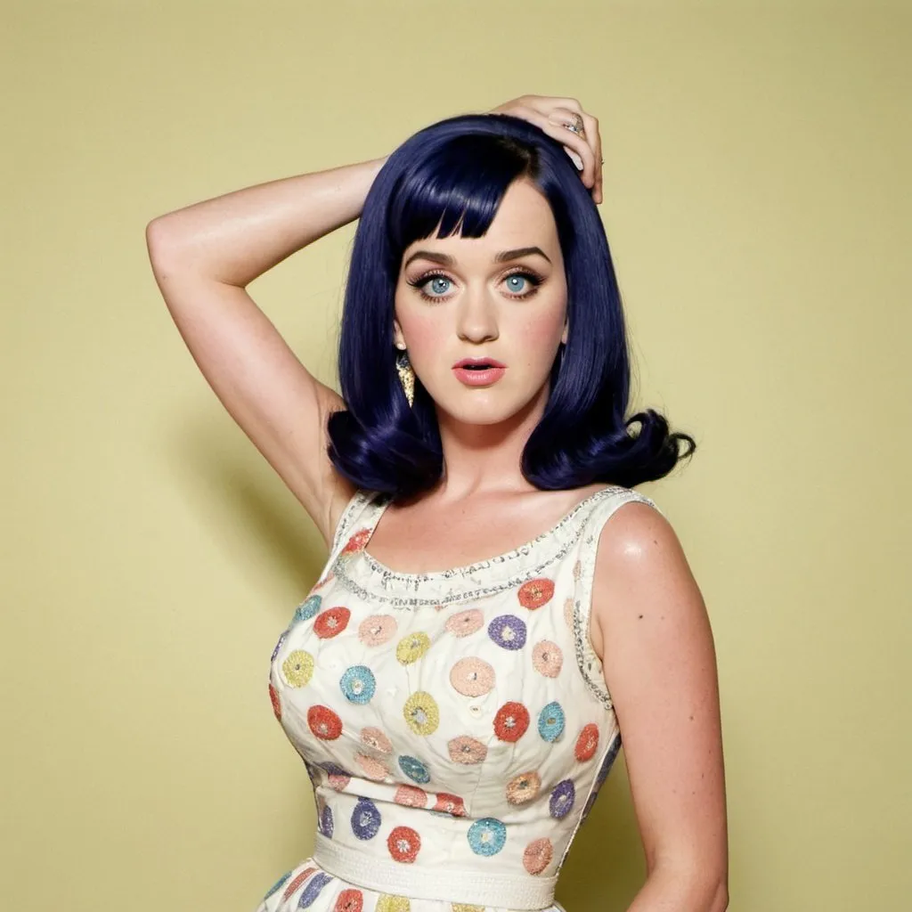 Prompt: katy perry 1960s

