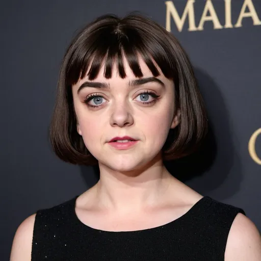 Prompt: Maisie Williams dressed as Mireille Mathieu