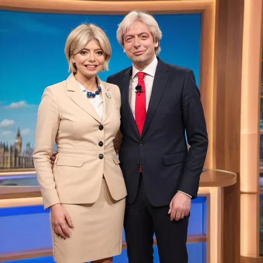 Prompt: Holly Willoughby dressed as theresa may