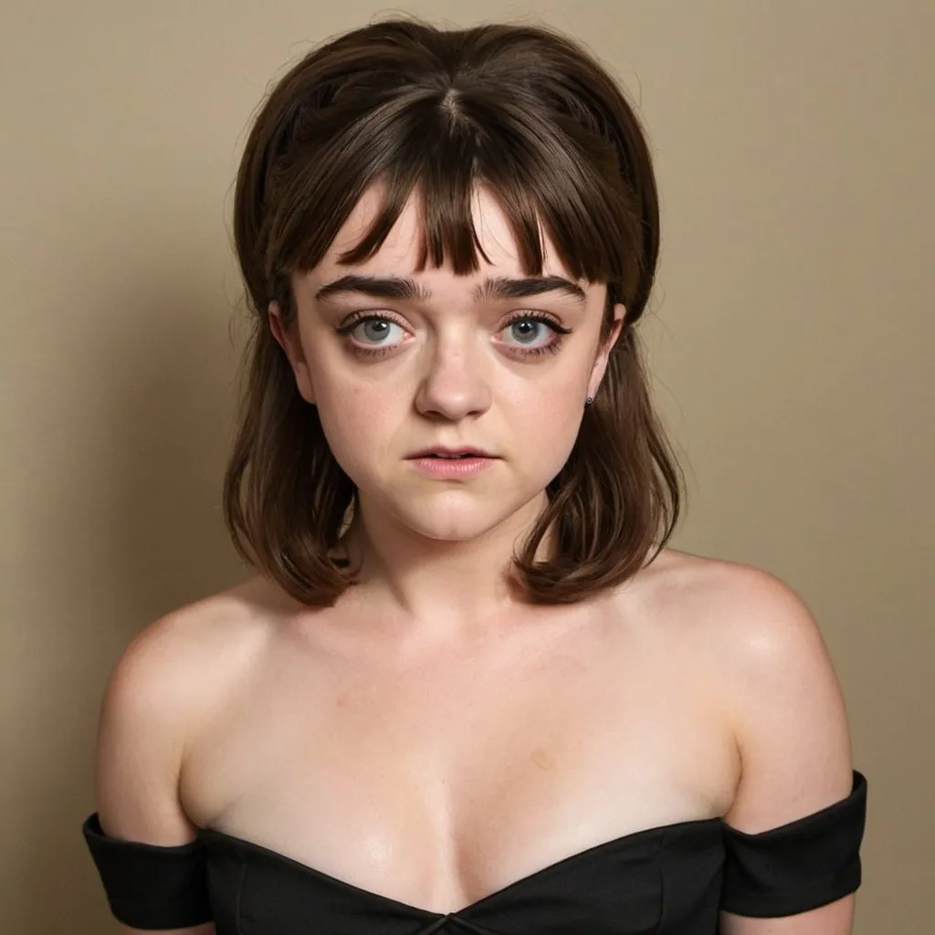 Prompt: Maisie Williams dressed as Brigitte Bardot