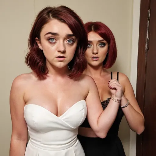 Prompt: Maisie Williams dressed as Amy Childs