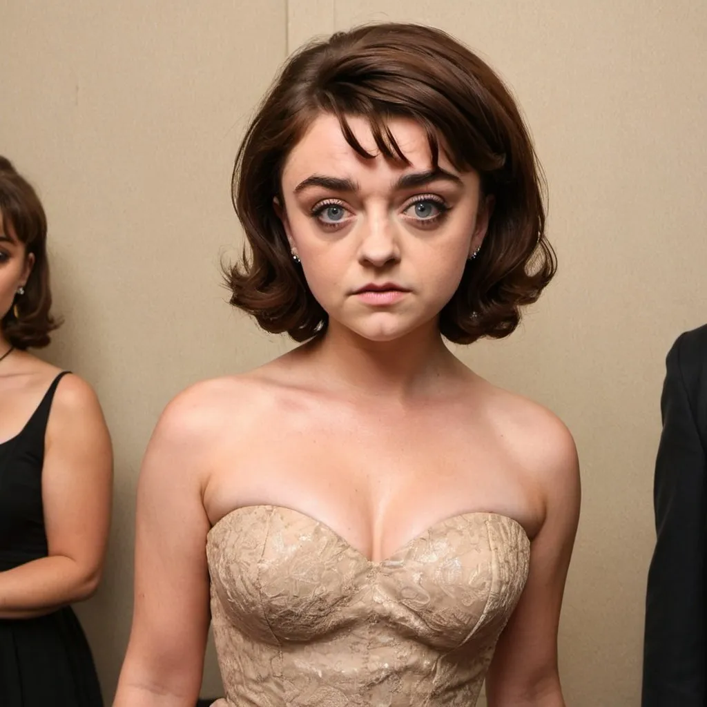 Prompt: Maisie Williams dressed as sophia loren