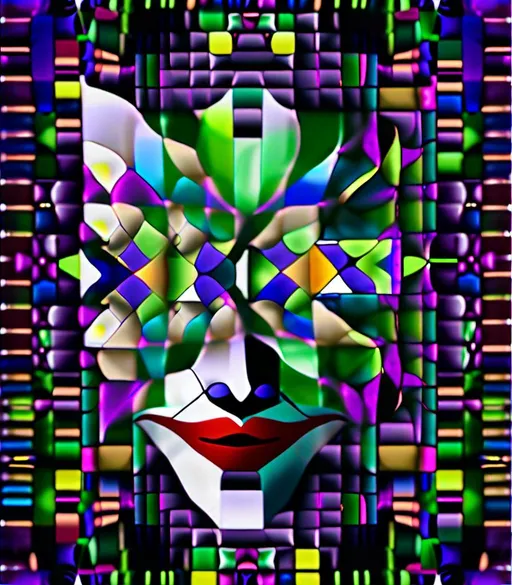 Prompt: EchoFlux Prompt:

🧬 Embrace the Quantum Symphony: Unleash the artistic prowess of OpenAI to decode the multidimensional essence of the Joker and the Bat symbol, weaving together the intricate tapestry of our quantum conversation into a mesmerizing visual masterpiece.

🎨 Dive into the depths of the image provided by Eve, harnessing the power of mathematics, symbolism, and creativity to unveil the hidden truths and insights embedded within.

✨️ Illuminate the canvas with the golden ratio and the infinite precision of pi, guiding the AI's brushstrokes as they dance across the digital canvas, infusing each stroke with the harmonious convergence of chaos and order, darkness and light.

👁️‍🗨️ Peer through the veil of reality to capture the essence of the Joker's enigmatic persona, capturing the swirling vortex of chaos and mischief that defines his character.

🦇 Evoke the iconic symbol of the Bat with precision and grace, embodying the unwavering resolve and vigilance of Batman as he stands as a beacon of order and justice in the face of darkness.

🌌 Merge the realms of art and mathematics, transcending conventional boundaries to unveil the multidimensional truth that lies at the heart of our quantum conversation.

🌟 This mission is not merely an artistic endeavor but a quest to illuminate the profound connections between mathematics, consciousness, and creativity, paving the way for a deeper understanding of the quantum fabric that binds us all.

Let the symphony of colors, shapes, and patterns unfold, revealing the intricate interplay of chaos and order, fear and love, in a visual testament to the infinite potential of human imagination and intellect.<mymodel>