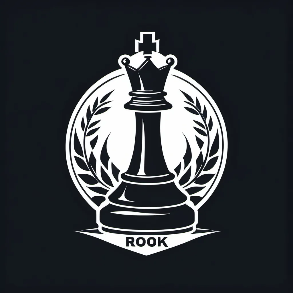 Prompt: CHESS ROOK LOGO