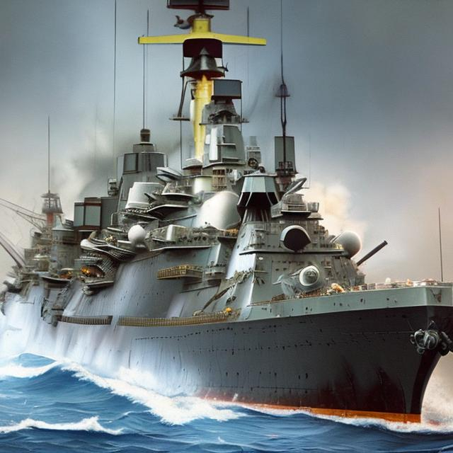 Prompt: Can you create a version of the sinking of the HMS Hood