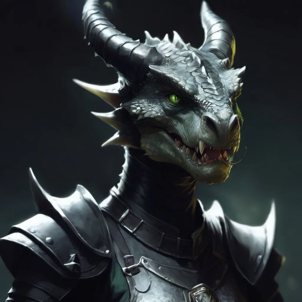 Prompt: A painting of a Dragonborn character in fantasy setting, horns, Clint Cearley, epic fantasy character art, character portrait, detailed scales and textures, high quality, fantasy, epic, dragon horns, intense gaze, fantasy setting, detailed fantasy art, professional, atmospheric lighting