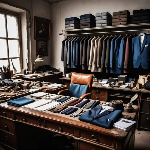 Prompt: tailors workspace