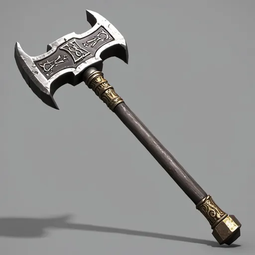 Prompt: Weapon: battle hammer