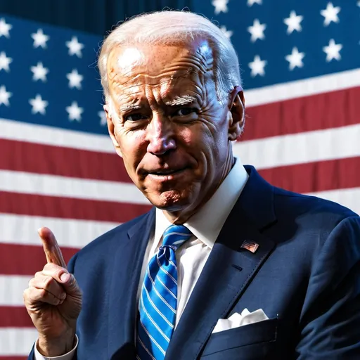 Prompt: Create a pic that says We Are Biden Strong