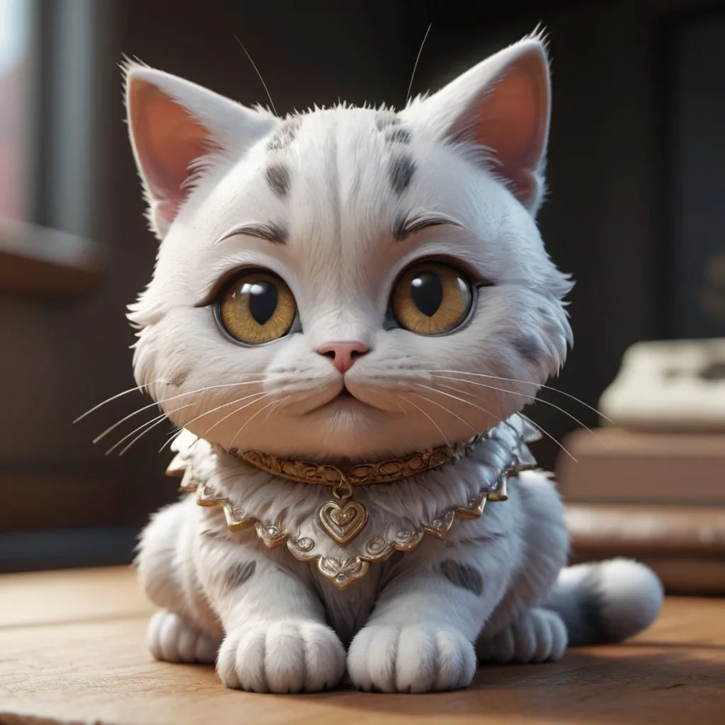 Prompt: 3d cute cat character, 3dcutecharacter, unreal engine, 8k quality image, trending on artstation, sharp focus, studio photo, intricate details, highly detailed, by greg rutkowski