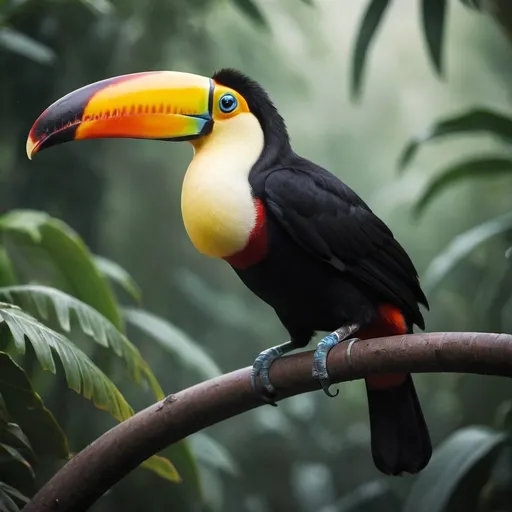 Prompt: a toucan, Mysterious