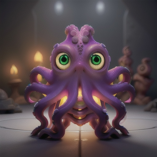 Prompt: octopus high quality unreal engine 8k close up realistic super glow magical
