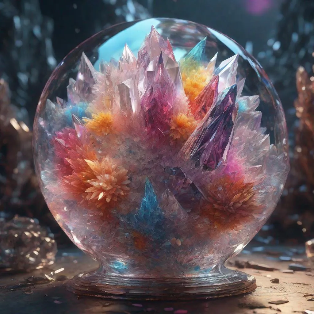 Prompt: Make an artistic interpretation of something called 
crystal world., ultra hd, realistic, vivid colors, highly detailed, UHD drawing, pen and ink, perfect composition, beautiful detailed intricate insanely detailed octane render trending on artstation, 8k artistic photography, photorealistic concept art, soft natural volumetric cinematic perfect light
