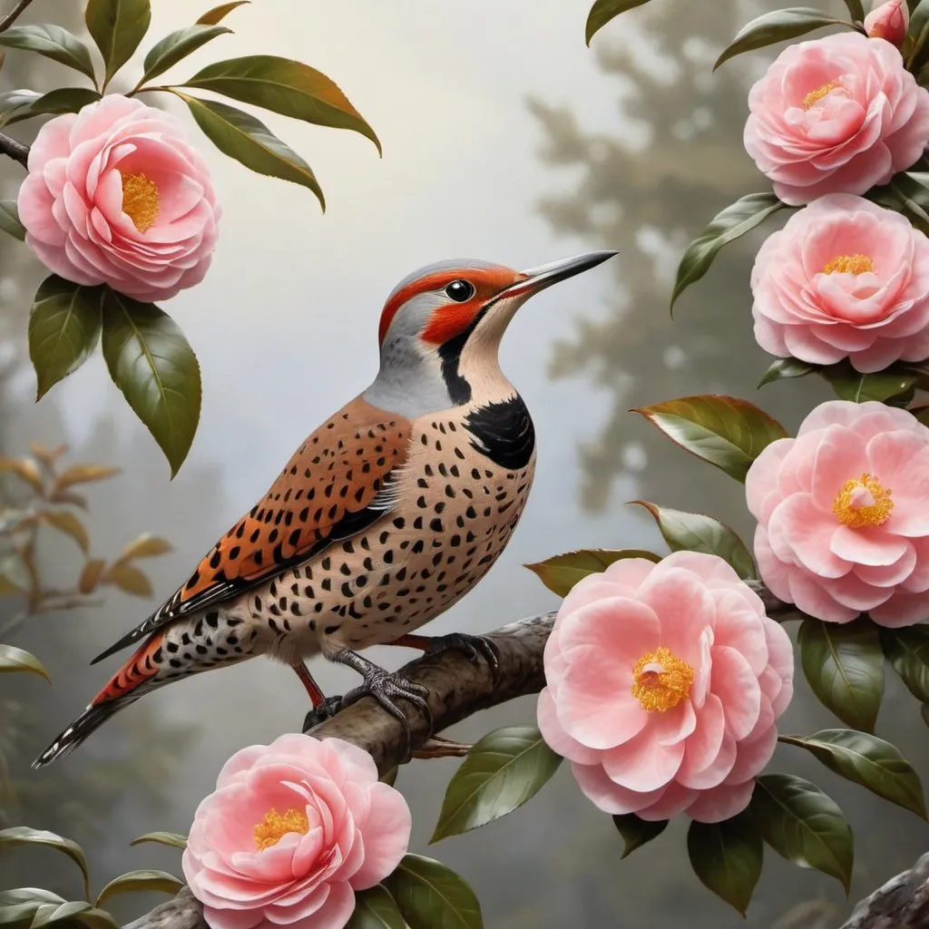 Prompt: ((Northern Flicker and Camellia ))
pİxar, animation,In the style of the painter Peder Mørk Mønsted