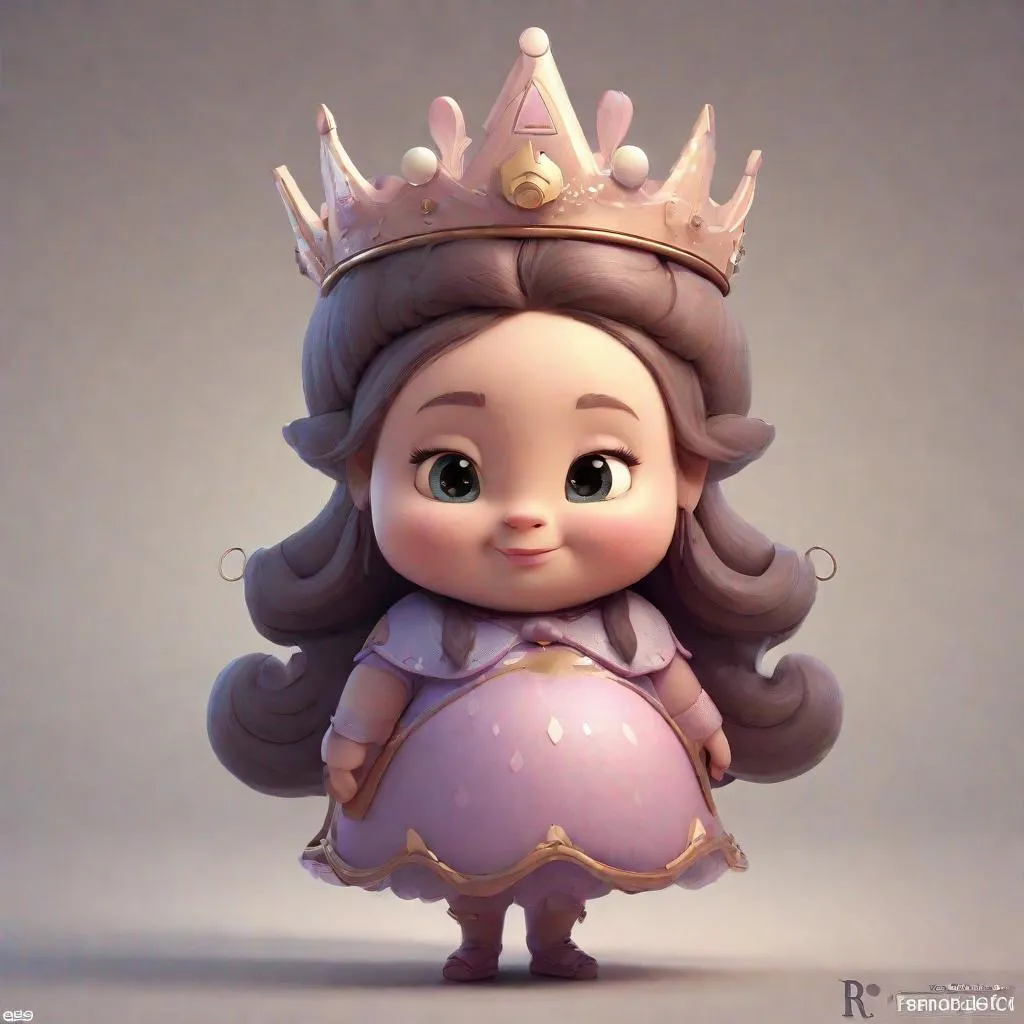 Prompt: super cute fantasay princess 3D concept by Gediminas Pranckevicius, foggy, glowing effect, beautiful detailed, chubby, face realistic, Game Art, hyper detailed, no background, Character Modeling, cartoon, cinematic, raytrace, Trend on artstation, C4D