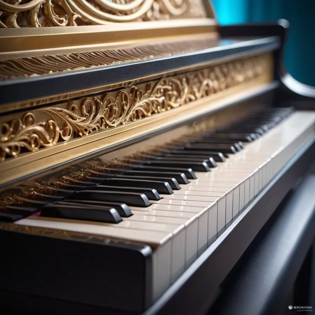 Prompt: piano , Miki Asai Macro photography, close-up, hyper detailed, trending on artstation, sharp focus, studio photo, intricate details, highly detailed, by greg rutkowski