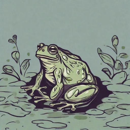 Prompt: EMO frog 