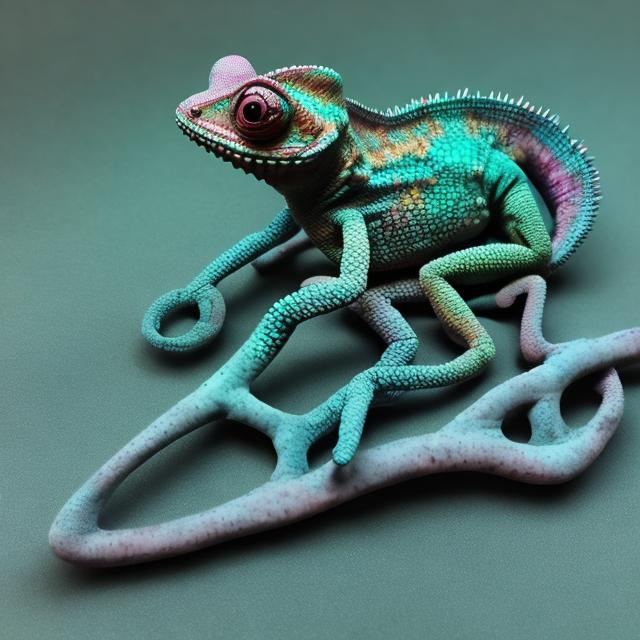 Prompt: Specter Chameleon that is ephemeral light teal and floats along being eerie and creepy, best quality, masterpiece