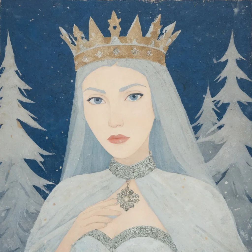 Prompt: snow Queen by Lorenzetti 