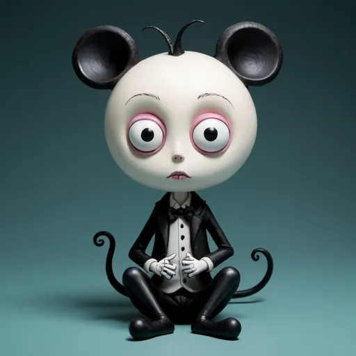 Prompt: mouse by tim burton and tara mcpherson