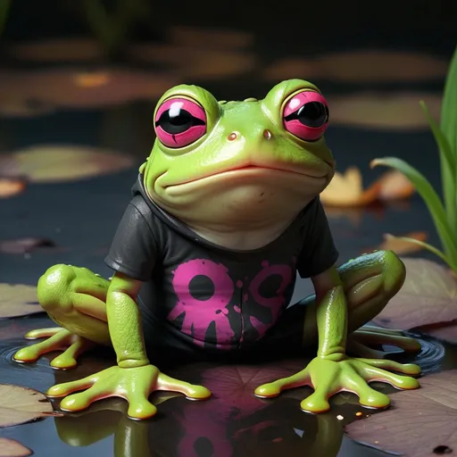 Prompt: EMO frog 