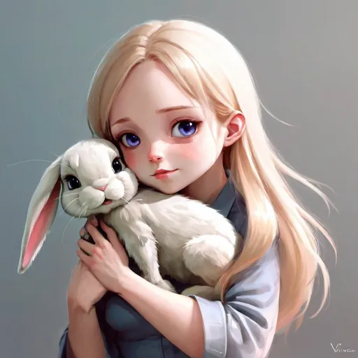 Prompt: Hold me right bunny, by vVinchi