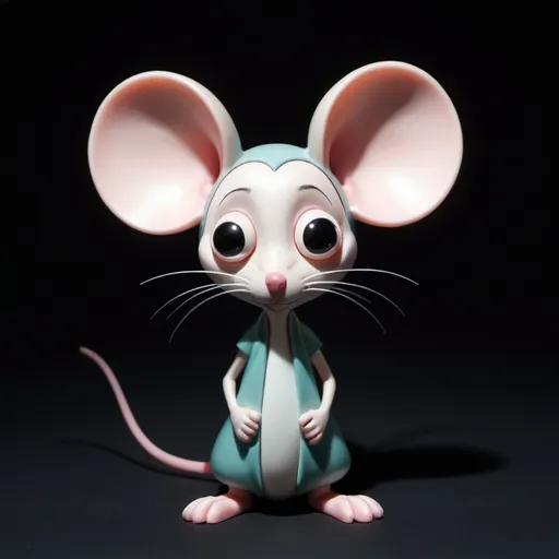 Prompt: a mouse by tim burton and tara mcpherson