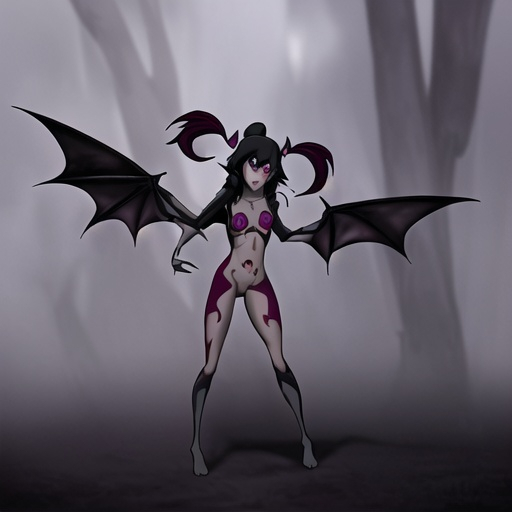 Prompt: fantasy art, digital painting, 

in a foggy underworld,

a beautiful young Angelina Valentine:succubus, red eyes, black bat wings:6, simple black horns, pale skin,

a very sad and empty expression, cinematic atmosphere,

half body, drab colors, muted colors, 

hyperdetailed, ultra-realistic, fractal, textured skin, UHD, fantasy, succubus,