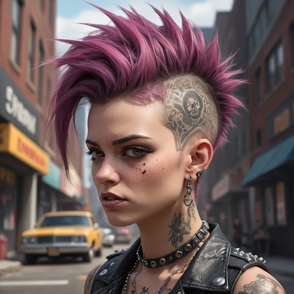 Prompt: a delectably deviant punk, trending on artstation, sharp focus, studio photo, intricate details, highly detailed, by greg rutkowski