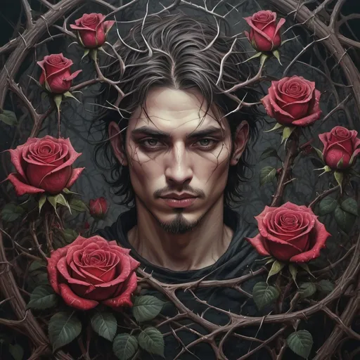 Prompt: magic of rose thorns man fantasy, dark, aesthetics, filigree color drawing, oil on canvas, fantasy art, digital art, grunge, careful drawing, hyper-detailed
v.1.3
