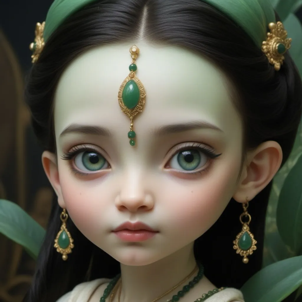 Prompt: avatar of jade, by Lindsay Adler, by Nicoletta Ceccoli, by Léon Bakst, detailed face features, sharp eyes, soft skin, painstaking attention to detail, ultra realistic, hyperrealistic, highly detailed, sharp, award winning, organic, photorealistic, exquisite craftsmanship, extremely detailed, high definition, dynamic, cinematic, 8k, intrincate details, majestic, charming, detailed face, glorious, very cute, divine, captivating, stunning, alluring, splendid, delightful, perfect, enchanting, very beautiful