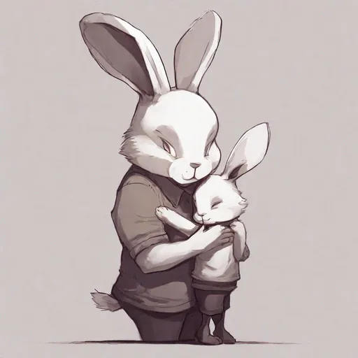 Prompt: Hold me right bunny, by vVinchi