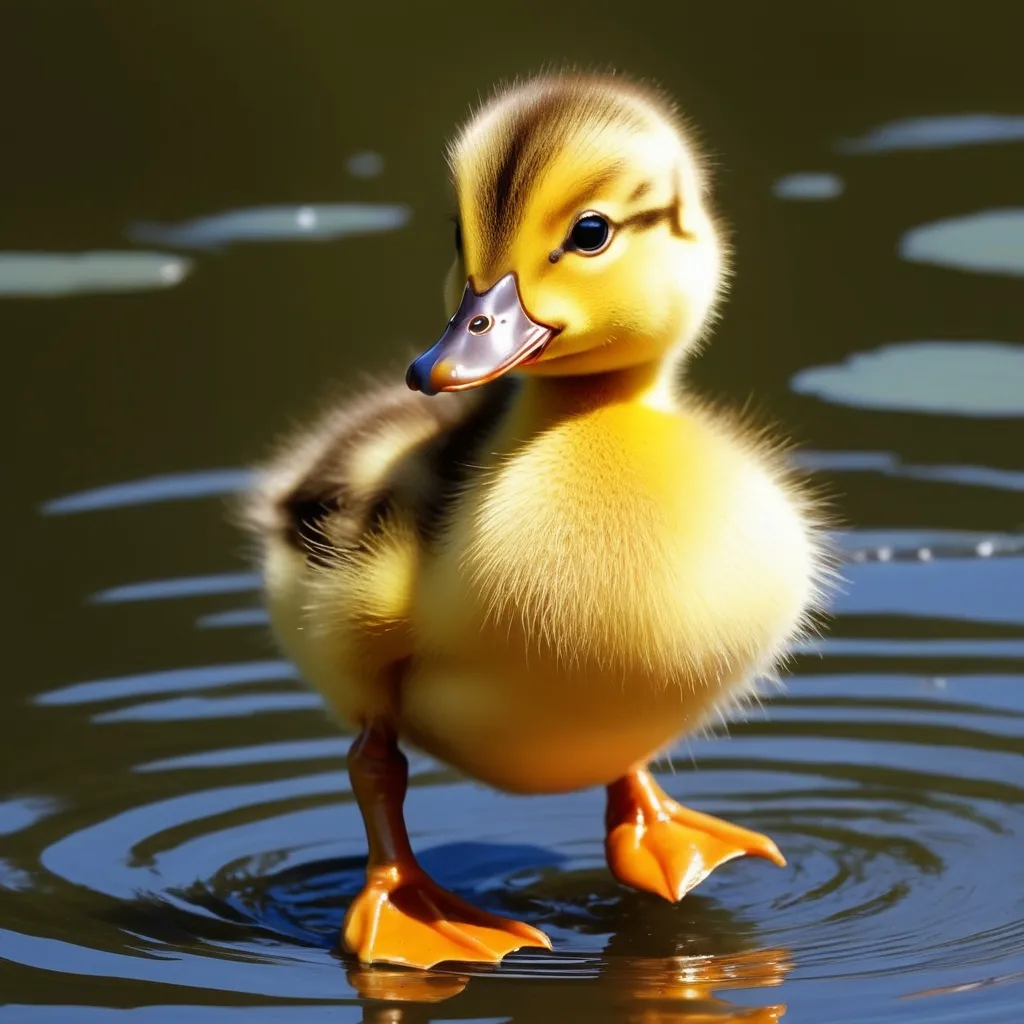 Prompt: a caa cartoon ducklingrtoon duckling