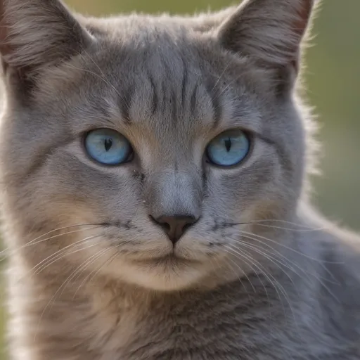 Prompt: warrior cat with {russian blue fur} and {crystal blue eyes}, senior she-cat, Erin Hunter, gorgeous anime portrait, beautiful cartoon, 2d cartoon, beautiful 8k eyes, elegant {blue fur}, pronounced scar on chest, fine oil painting, modest, gazing at viewer, beaming blue eyes, glistening blue fur, low angle view, zoomed out view of character, 64k, hyper detailed, expressive, timid, graceful, beautiful, expansive silky mane, golden ratio, precise, perfect proportions, vibrant, standing majestically on a tall crystal stone, hyper detailed, complementary colors, UHD, HDR, top quality artwork, beautiful detailed background, unreal 5, artstaion, deviantart, instagram, professional, masterpiece