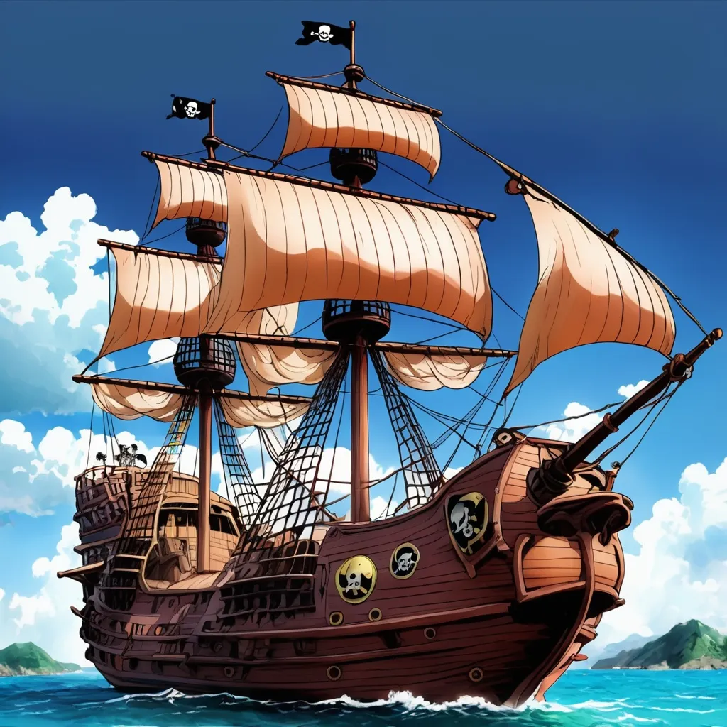 FABIIA Model Anime Boat Toy Monkey D. Luffy Boat Pirate Going Merry  Thousand Sunny Pirate Ship Model Anime Characters Collection Accessories 29  cm/Million Sunny/29 cm : Amazon.com.be: Toys