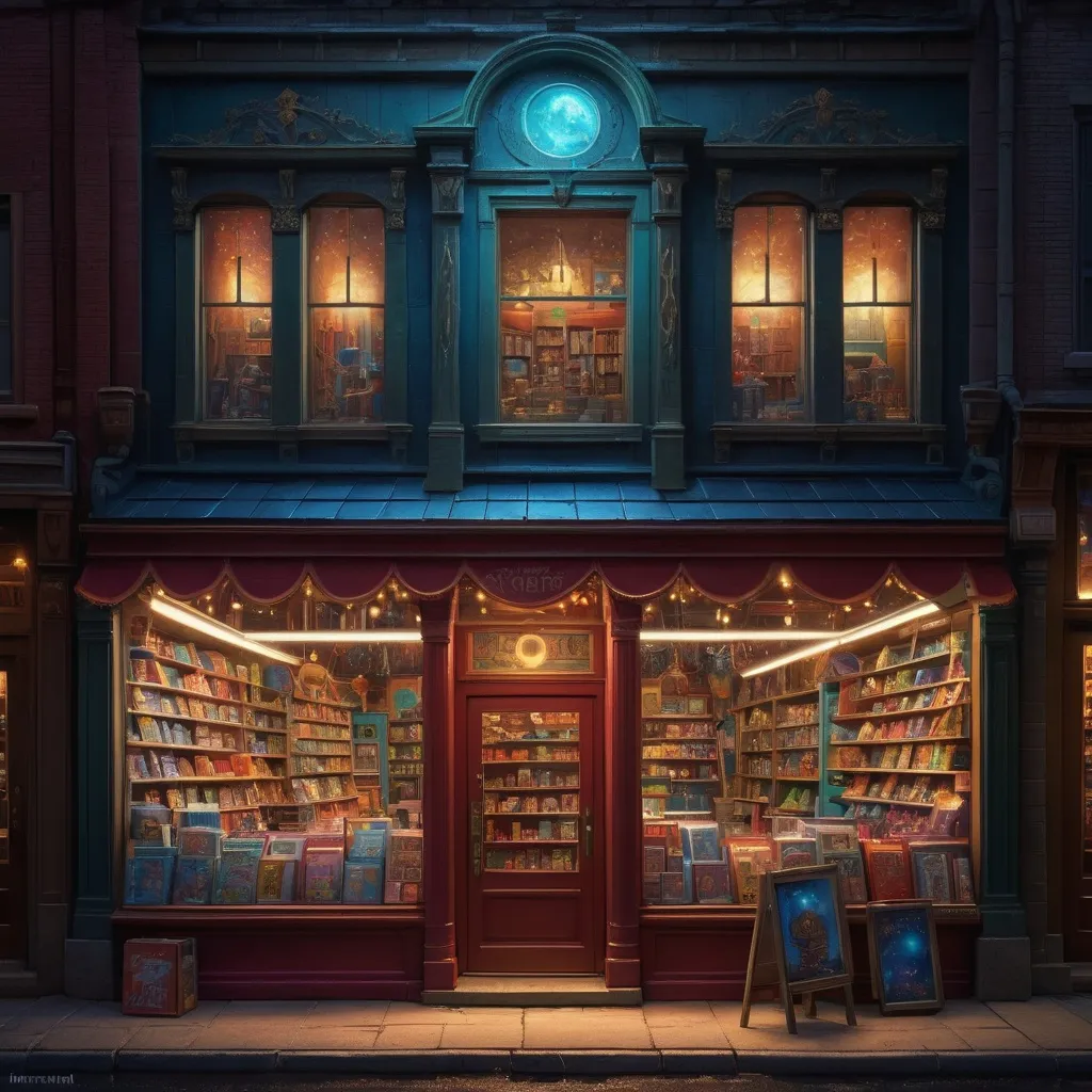 Prompt: simple toy shop, centered, symmetry, painted, intricate, volumetric lighting, beautiful, rich deep colors masterpiece, sharp focus, ultra detailed, in the style of dan mumford and marc simonetti, astrophotography