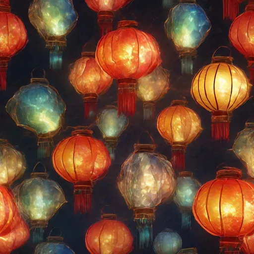 Prompt: Chinese lantern,HD, different styles,No background,illustration, Broken Glass effect, no background, stunning, something that even doesn't exist, mythical being, energy, molecular, textures, iridescent and luminescent scales, breathtaking beauty, pure perfection, divine presence, unforgettable, impressive, breathtaking beauty, Volumetric light, auras, rays, vivid colors reflects